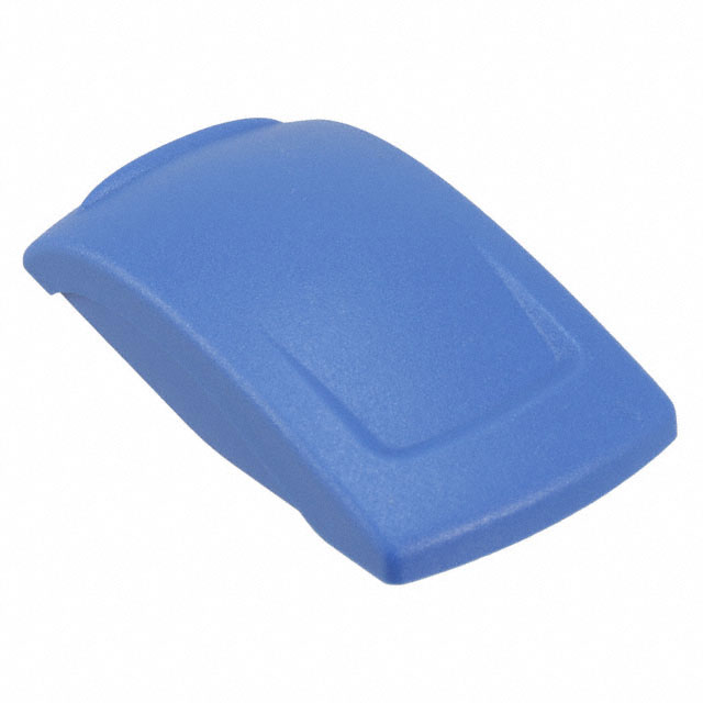Rectangular, Convex (Domed) Rocker Switch Cap Blue, Dark Snap Fit